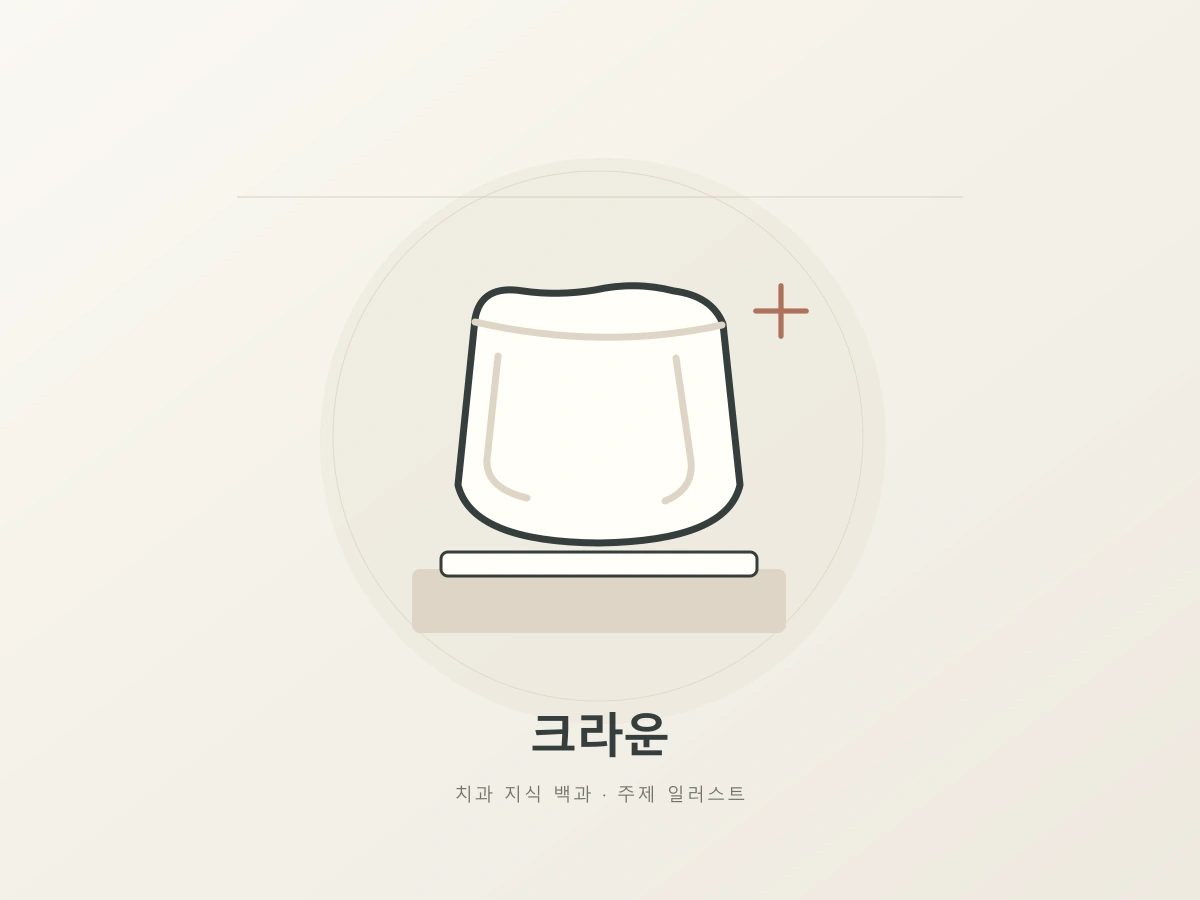 크라운 주제를 나타내는 도자기 형태의 덮개와 받침대 상징 일러스트